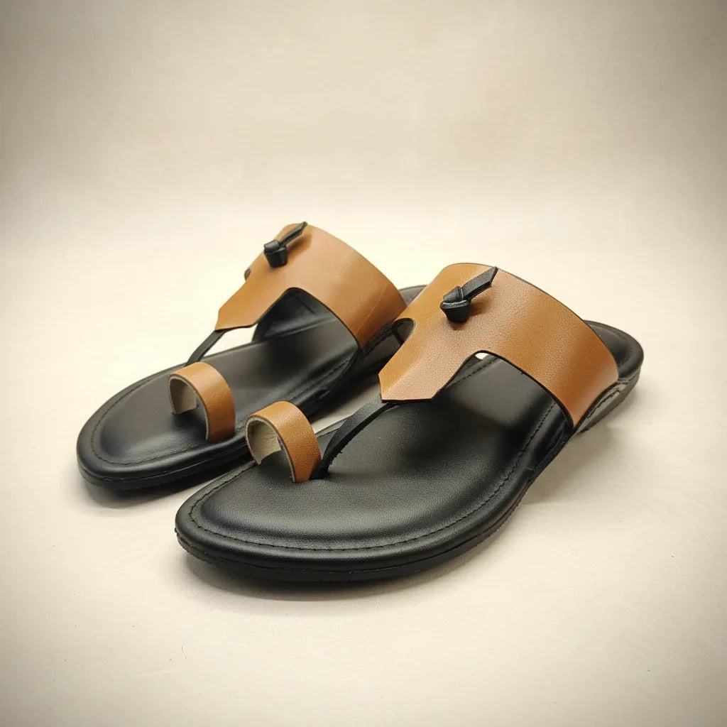 Urban Toe Tan Black