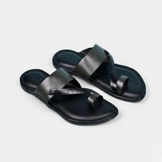 Kolhapuri Chappal Dark Greenish Black