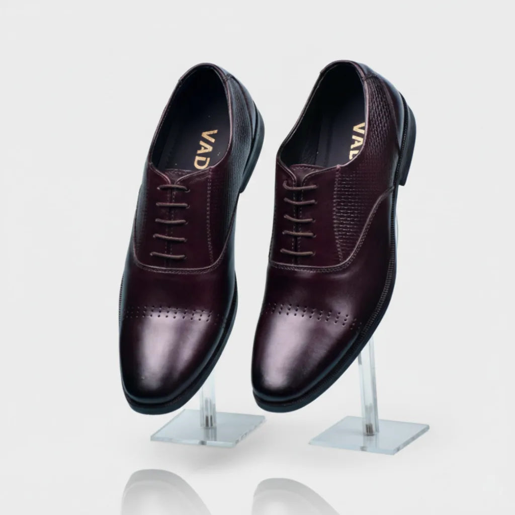 Formal Black Cherry Brown Dots