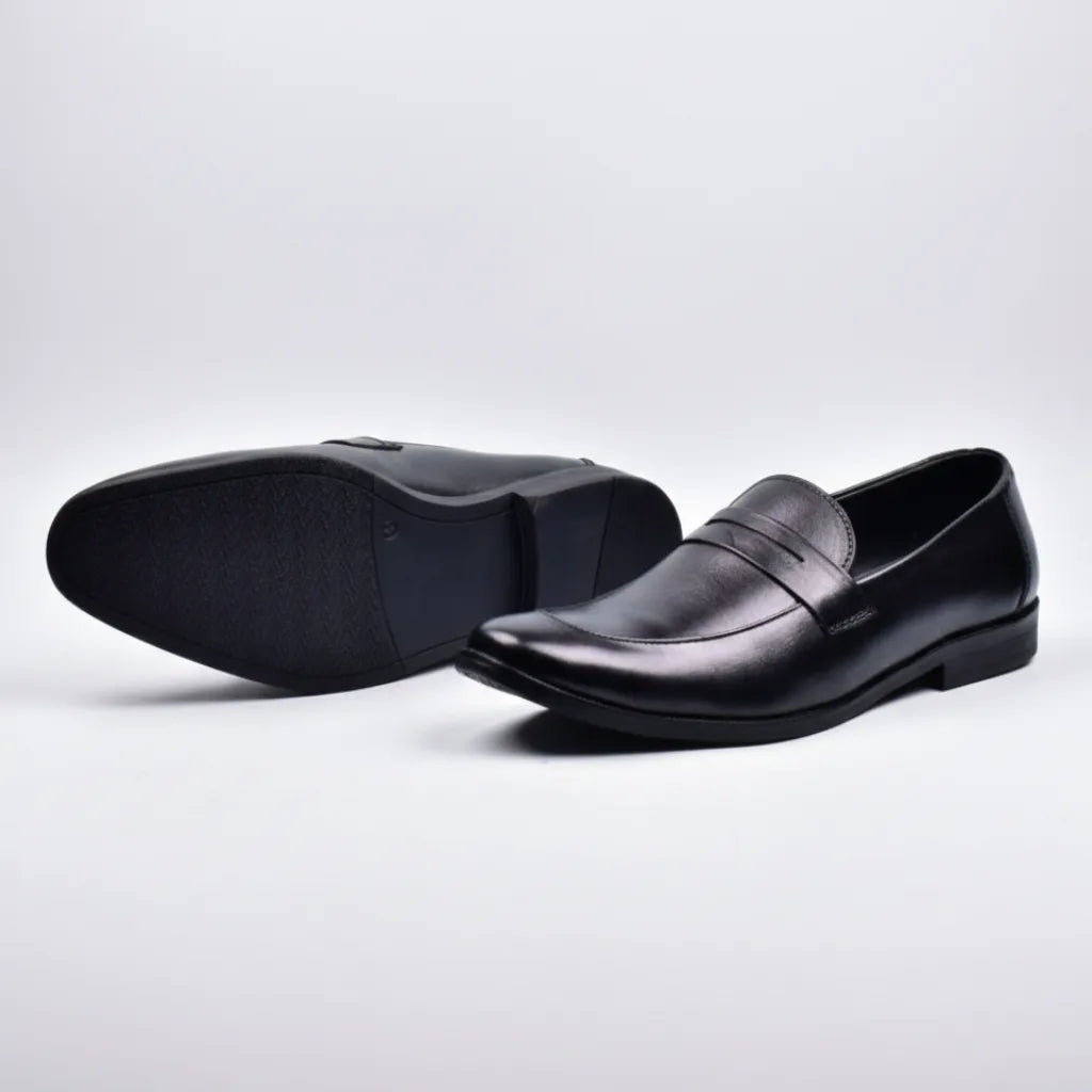 loafers plain black penny loafers