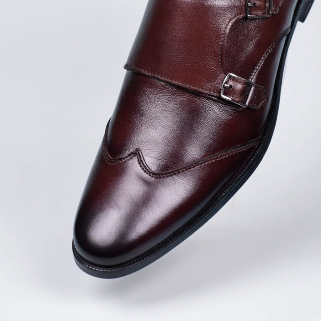 Brown Monk Strap Shoes