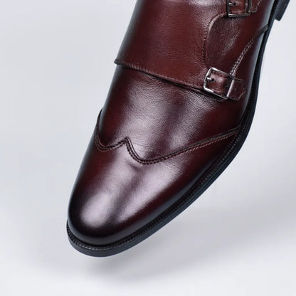 Brown Monk Strap Shoes