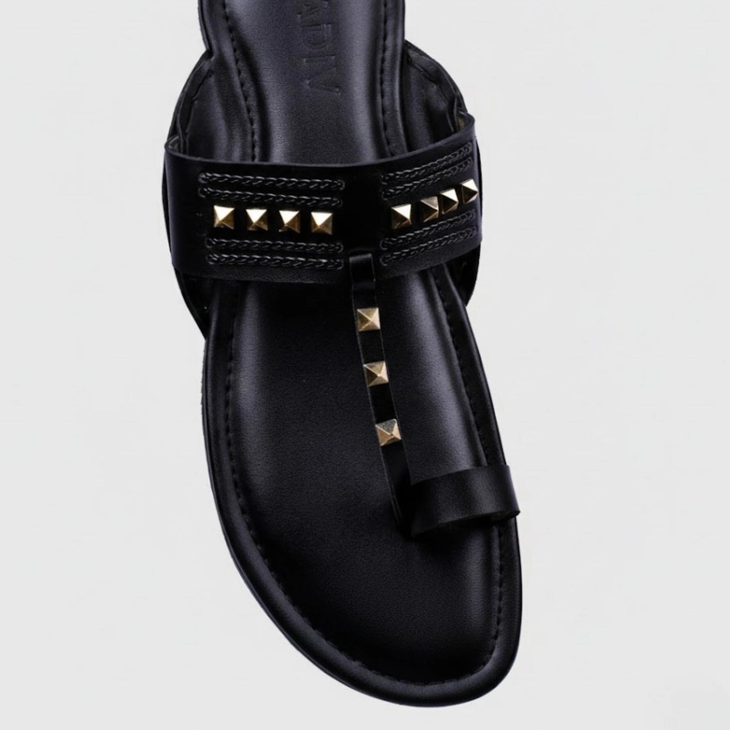 Black Gold Stone – Men’s Slip-On Chappal