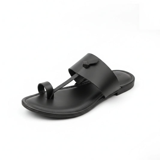 Black kolhapuri Chappal
