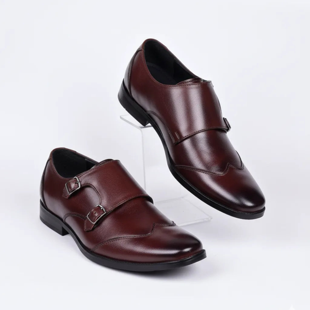 Brown Monk Strap Shoes
