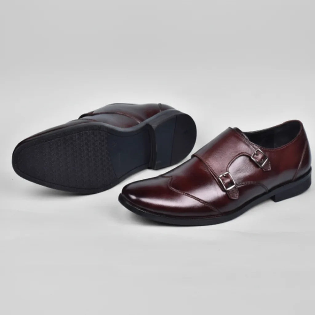 Brown Monk Strap Shoes